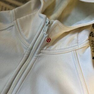 Lululemon Soft Shell Long Jacket with Hood White